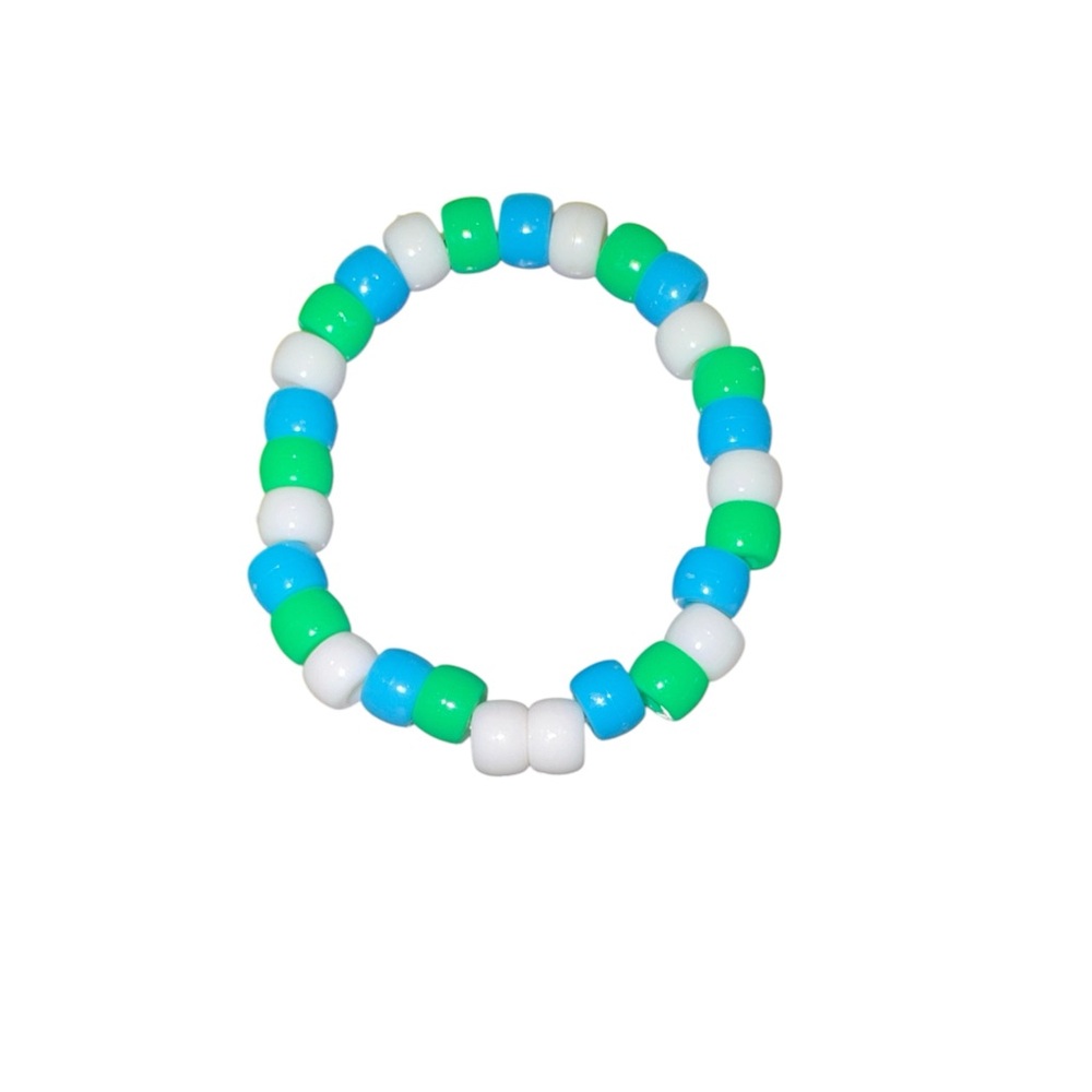 3 FOR $20 HANDCRAFTED Multi-Coloured Pony Beaded Stretch Bracelet